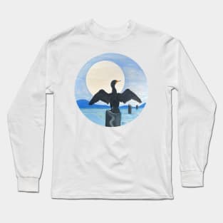 Cormorant Bird Long Sleeve T-Shirt